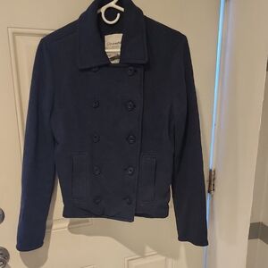 Aeropostale Navy Double-Breasted Jacket